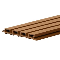 Chopin - Lot de 6 Panneaux Acoustiques Décoratifs 235x18 cm pour Intérieur et Extérieur en WPC Oak-Frankystar