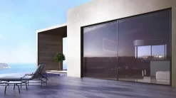 Châssis coulissant en aluminium à soulèvement 2 ventaux SMARTIA S560 (L.:1550mm x H.:2200mm) Noir RAL 9005-3 in 1