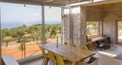 3 in 1 Châssis coulissant en aluminium 2 ventaux SMARTIA 350 (L.:2600mm x H.:2200mm) Gris antracite RAL 7016