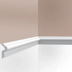 Cimaises Et Plus Cimaise , Moulure M01 - 4x1,5x200cm (h x p x L) - moulure décorative polyuréthane