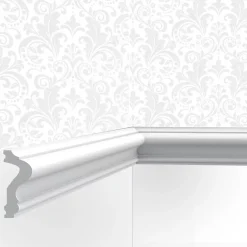 Cimaises Et Plus Cimaise , Moulure M02- 6x2,5x200cm (h x p x L) - moulure décorative polyuréthane