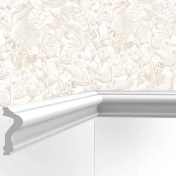 Cimaises Et Plus Cimaise , Moulure M02- 6x2,5x200cm (h x p x L) - moulure décorative polyuréthane