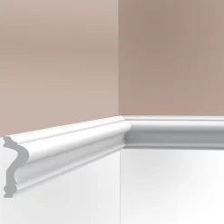 Cimaises Et Plus Cimaise , Moulure M02- 6x2,5x200cm (h x p x L) - moulure décorative polyuréthane