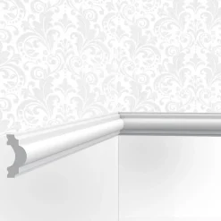 Cimaise , Moulure M04 - 4x2x200cm (h x p x L) - moulure décorative polyuréthane-Cimaises Et Plus Best