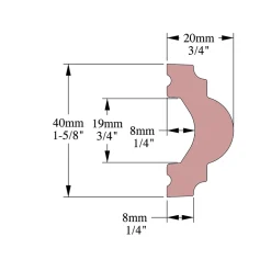 Cimaise , Moulure M04 - 4x2x200cm (h x p x L) - moulure décorative polyuréthane-Cimaises Et Plus Best