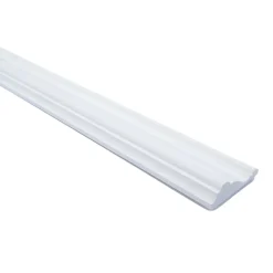 Woodbord Cimaise Bois de Pin Merkusii - Enduite Gesso Blanc - 18x62x2200mm - Moulure - Lame de Soubassement