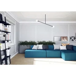 Decoon Cimaise décorative - Modèle arrondi - Polystyrène - 200x1,8x3,8 cm