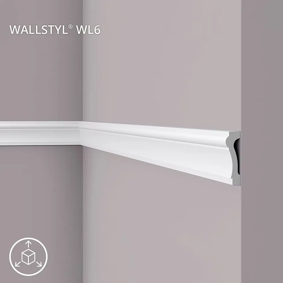 Cimaise NMC WALLSTYL WL6 Moulure décorative Encadrement de porte-Noel & Marquet Discount
