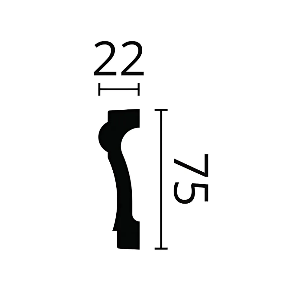 Cimaise NMC WALLSTYL WL6 Moulure décorative Encadrement de porte-Noel & Marquet Discount