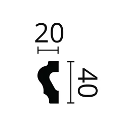 Noel & Marquet Cimaise NMC WALLSTYL WL2 Profil de décoration