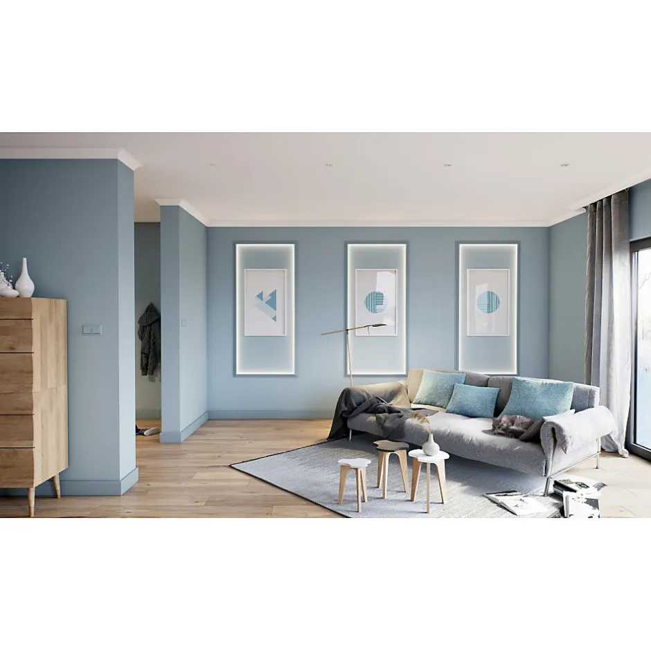 Decoflair CL11 Profilé pour éclairage Polystyrène HD 50 x 33 x 2000 - 1 pièce