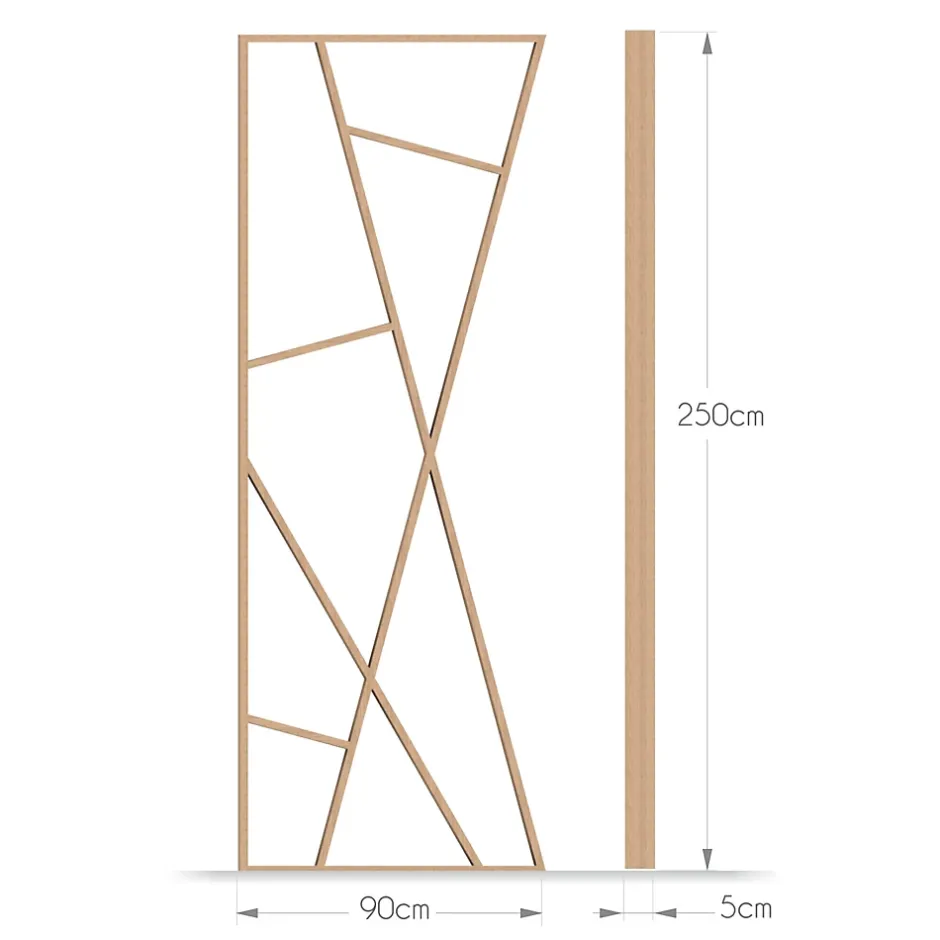 Foge Claustra Architect coloris chêne de Saragosse 250X90X5 cm