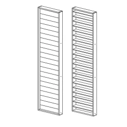 Foge Claustra persienne réglable Jersey coloris chêne de Saragosse 250X60X1.2 cm