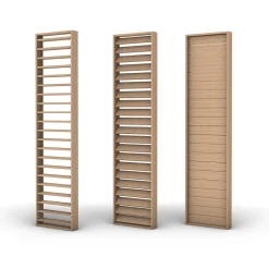 Foge Claustra persienne réglable Jersey coloris chêne de Saragosse 250X60X1.2 cm