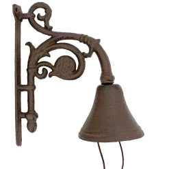 La Grande Prairie Cloche carillon en fonte 18x11x23cm