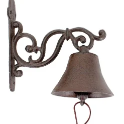 Cloche carillon en fonte 19x10x18cm-La Grande Prairie New