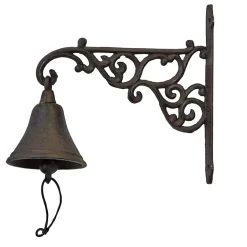 La Grande Prairie Cloche carillon fonte Arabesques 21x24x10cm