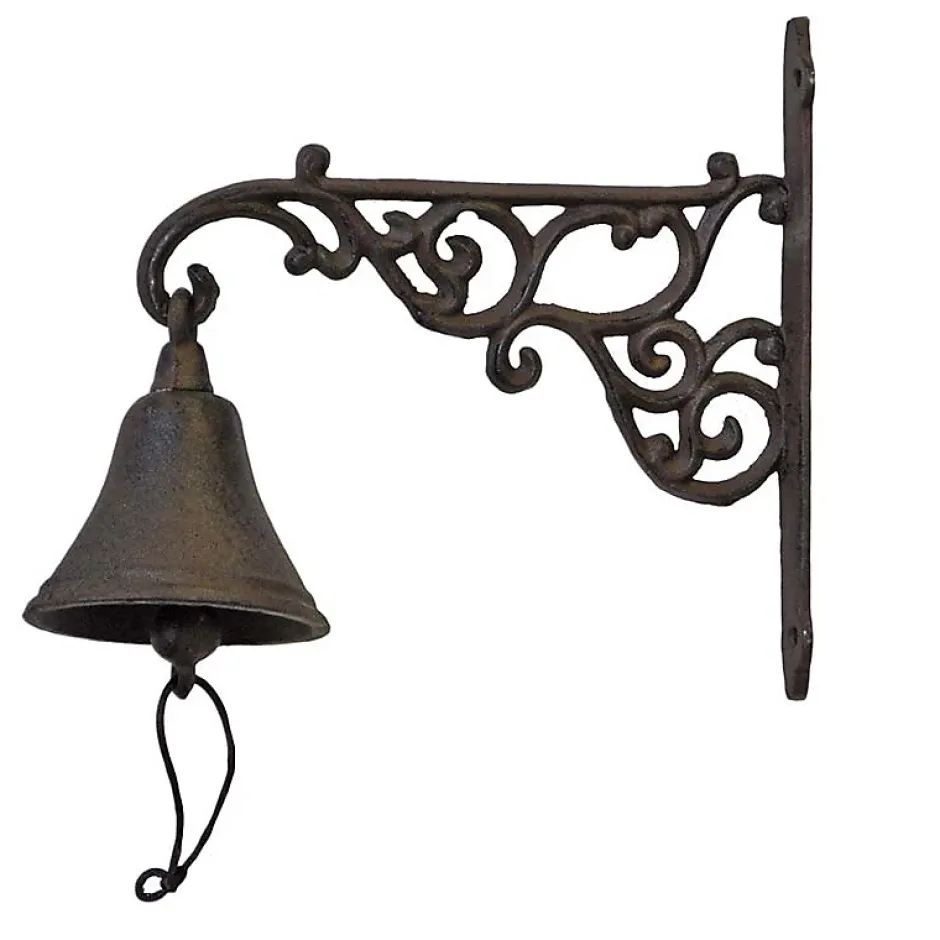 La Grande Prairie Cloche carillon fonte Arabesques 21x24x10cm