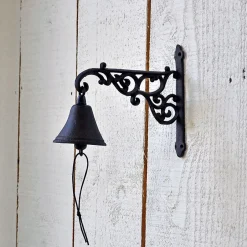 La Grande Prairie Cloche carillon fonte Arabesques 21x24x10cm