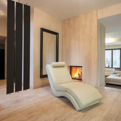 Cloison amovible à lames orientables Ella noir H.252 x l.18cm-Geom Best