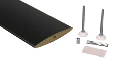 Cloison amovible à lames orientables Ella noir H.252 x l.18cm-Geom Best