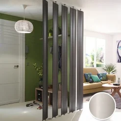 Cloison amovible à lames orientables Yotta beige H.252 x l.24 cm-Geom Clearance