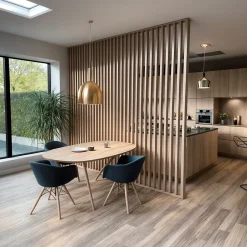 Cloison Amovible Claustra Hetre Ajouré 15 Lames - H 260 x L 160 x P 7 cm - PAR AD LYON-Ad Lyon Groupe Clearance