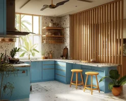 Ad Lyon Cloison Amovible en Chêne Clair - Claustra Ajouré 15 Lames pour Séparation de Pièce (H 250 x L 160 cm) - PAR GROUPE