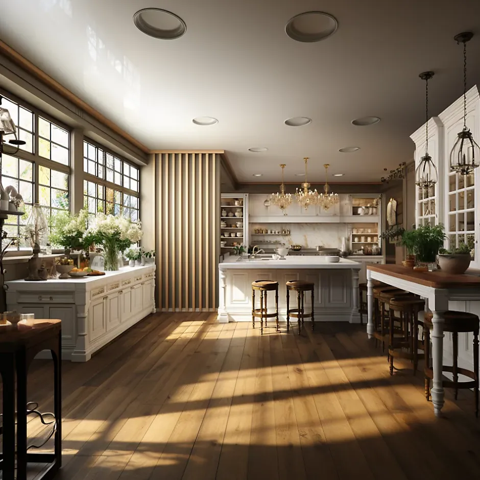 Ad Lyon Cloison Amovible en Chêne Clair - Claustra Ajouré 9 Lames pour Séparation de Pièce (H 249,5 x L 100 cm) - PAR GROUPE