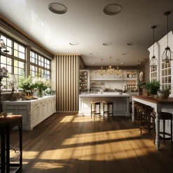 Cloison Amovible en Chêne Clair - Claustra Ajouré 11 Lames pour Séparation de Pièce (H 249,5 x L 120 cm) - PAR GROUPE-Ad Lyon