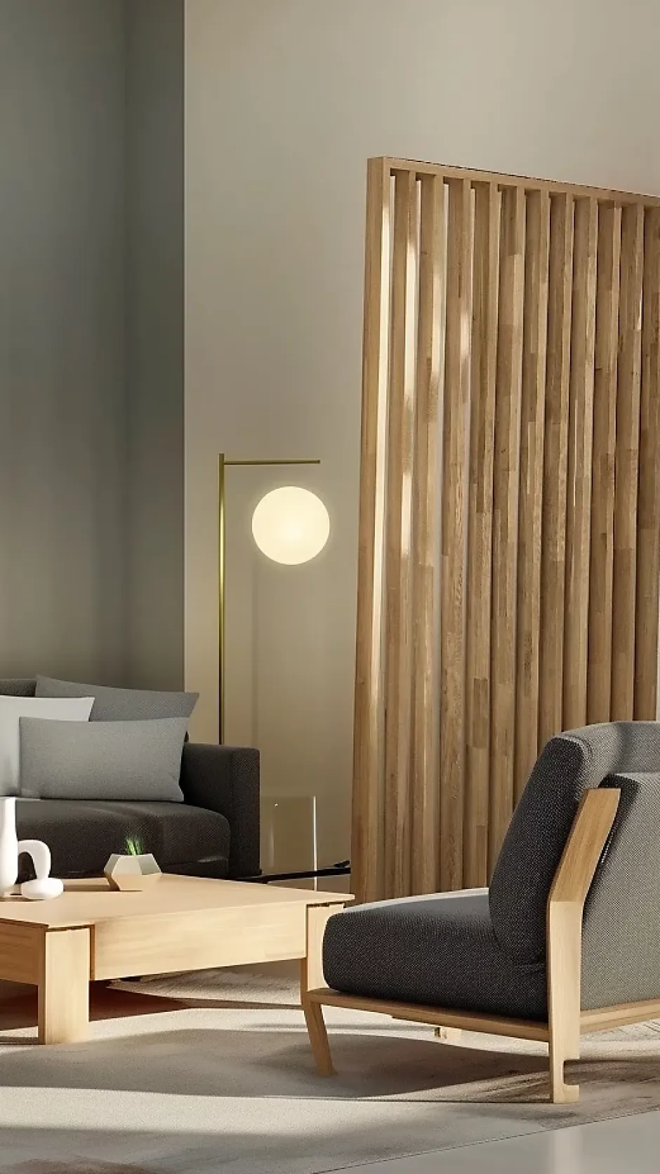 Cloison bois claustra chene - Lames droites - H254cm x L30cm x P7cm-Ad Lyon Groupe Discount