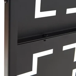 Casa.Pro Cloison de séparation Aaskis acier 200 x 100 x 50 cm noir