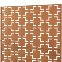 Casa.Pro Cloison de séparation Basciano pour extérieur et intérieur acier galvanisé 180 x 90 x 40 cm rouille