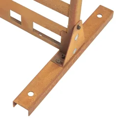 Casa.Pro Cloison de séparation Bernalda pour extérieur et intérieur acier galvanisé 180 x 120 x 40 cm noir