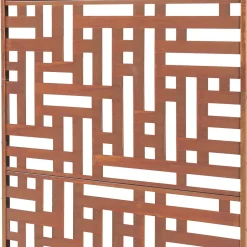 Casa.Pro Cloison de séparation Bernalda pour extérieur et intérieur acier galvanisé 180 x 90 x 40 cm rouille