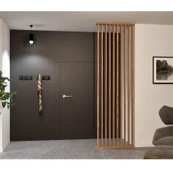 Cloison de séparation claustra droit chêne, H.2,54 m x l.80 cm, P.7,5 cm-Wood&Sens Discount