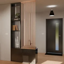 Cloison de séparation claustra amovible Pin, H.2,03 m x l.80 cm, P. 5 cm-Wood&Sens