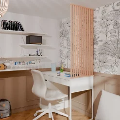 Cloison de séparation claustra amovible Pin, H.2,03 m x l.80 cm, P. 5 cm-Wood&Sens