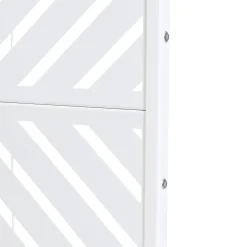 Cloison de séparation Kekan acier 200 x 100 x 50 cm blanc-Casa.Pro Hot