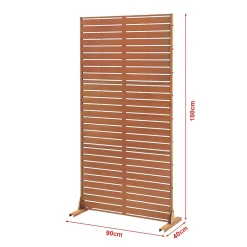 Cloison de séparation Nodepp pour extérieur et intérieur acier corten 180 x 90 x 40 cm rouille-Casa.Pro Sale