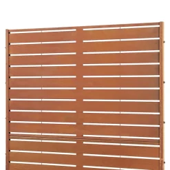 Cloison de séparation Nodepp pour extérieur et intérieur acier corten 180 x 90 x 40 cm rouille-Casa.Pro Sale
