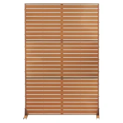 Cloison de séparation Nodepp pour extérieur et intérieur acier corten 180 x 120 x 40 cm rouille-Casa.Pro Hot