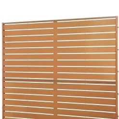 Cloison de séparation Nodepp pour extérieur et intérieur acier corten 180 x 120 x 40 cm rouille-Casa.Pro Hot