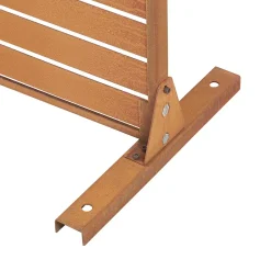 Cloison de séparation Nodepp pour extérieur et intérieur acier corten 180 x 120 x 40 cm rouille-Casa.Pro Hot