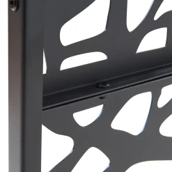 Casa.Pro Cloison de séparation Poskind acier 200 x 100 x 50 cm noir
