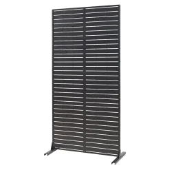 Casa.Pro Cloison de séparation Trolu acier 200 x 100 x 50 cm noir