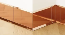 Ilcom Coin extérieur pour plinthe FL Cuivre poli - 30mm x 100 mm x 0,65 ep.