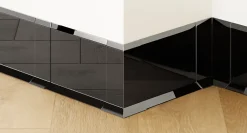 Coin extérieur pour plinthe FL Noir poli - 30mm x 80 mm x 0,65 ep.-Ilcom Best