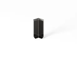 Coin intérieur pour plinthe FLI Noir satiné - 30mm x 60 mm x 0,65 ep.-Ilcom Outlet