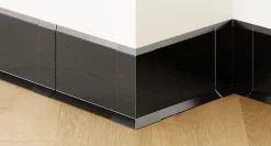 Coin intérieur pour plinthe FLI Noir satiné - 30mm x 60 mm x 0,65 ep.-Ilcom Outlet
